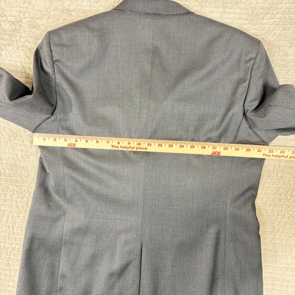 Brooks Brothers 1818 Madison Suit Mens Charcoal Gray Wool Pleated 2 Piece Set